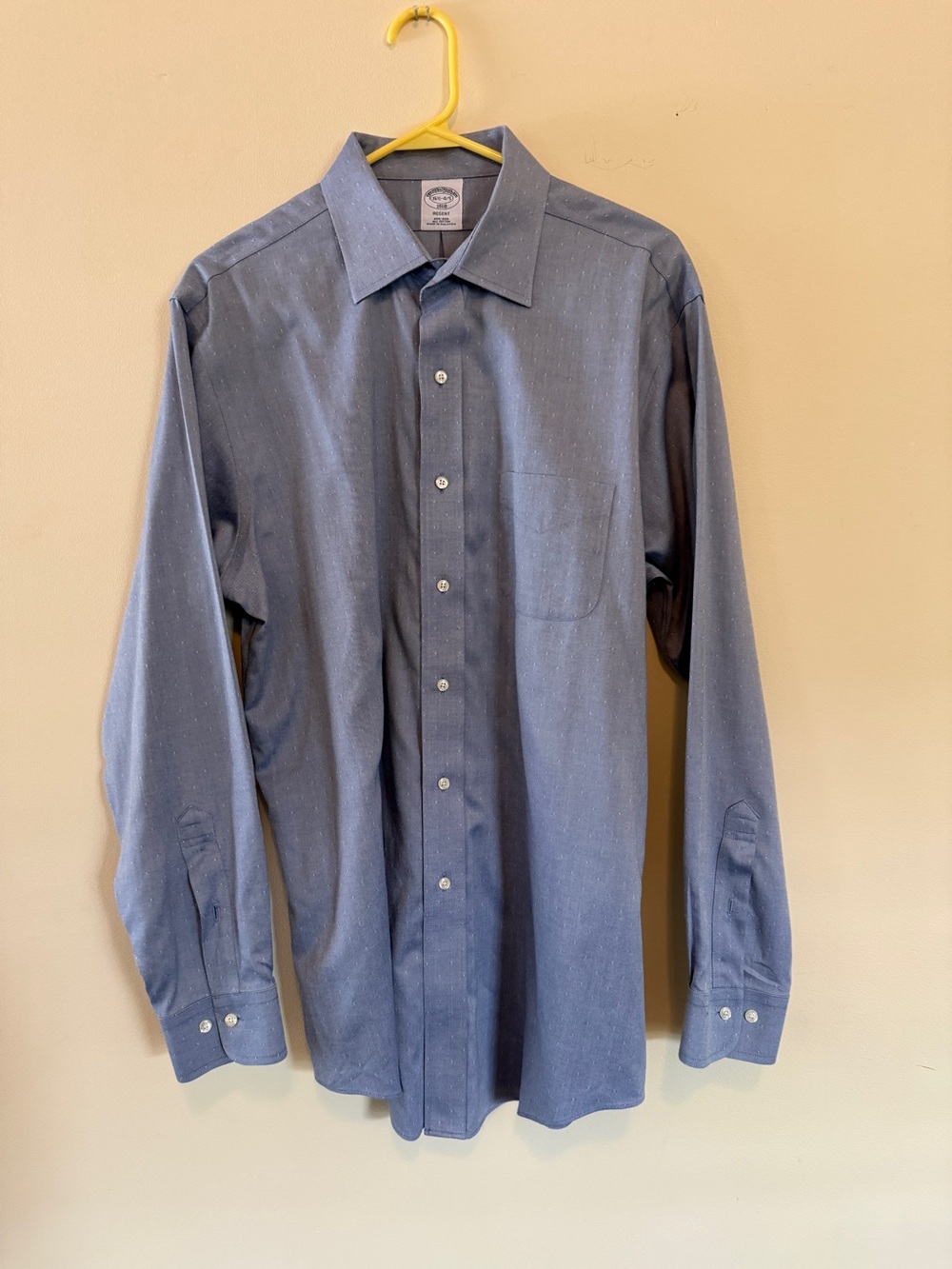 Brooks Brothers Dress Shirt – Men’s 16½ / 34-35 – Blue Dobby Cotton – Non-Iron - Picture 2 of 9